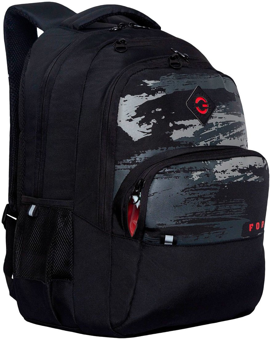 

Школьный рюкзак Grizzly RU-230-7 (черный/серый)