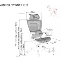Офисное кресло Signal Winner Lux (черный/хром)