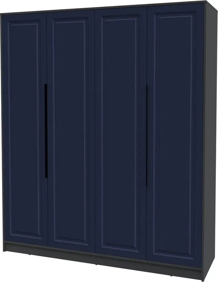 

Шкаф распашной Интерлиния Концепт КТ-Ш4 Деко (антрацит/индиго)