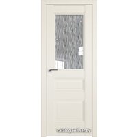 Межкомнатная дверь ProfilDoors 67U L 60x200 (магнолия сатинат/стекло дождь белый)