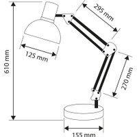 Настольная лампа SmartBuy SBL-DL-E27-bl