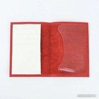 Обложка для паспорта Poshete 604-117LG-RWT (красный)