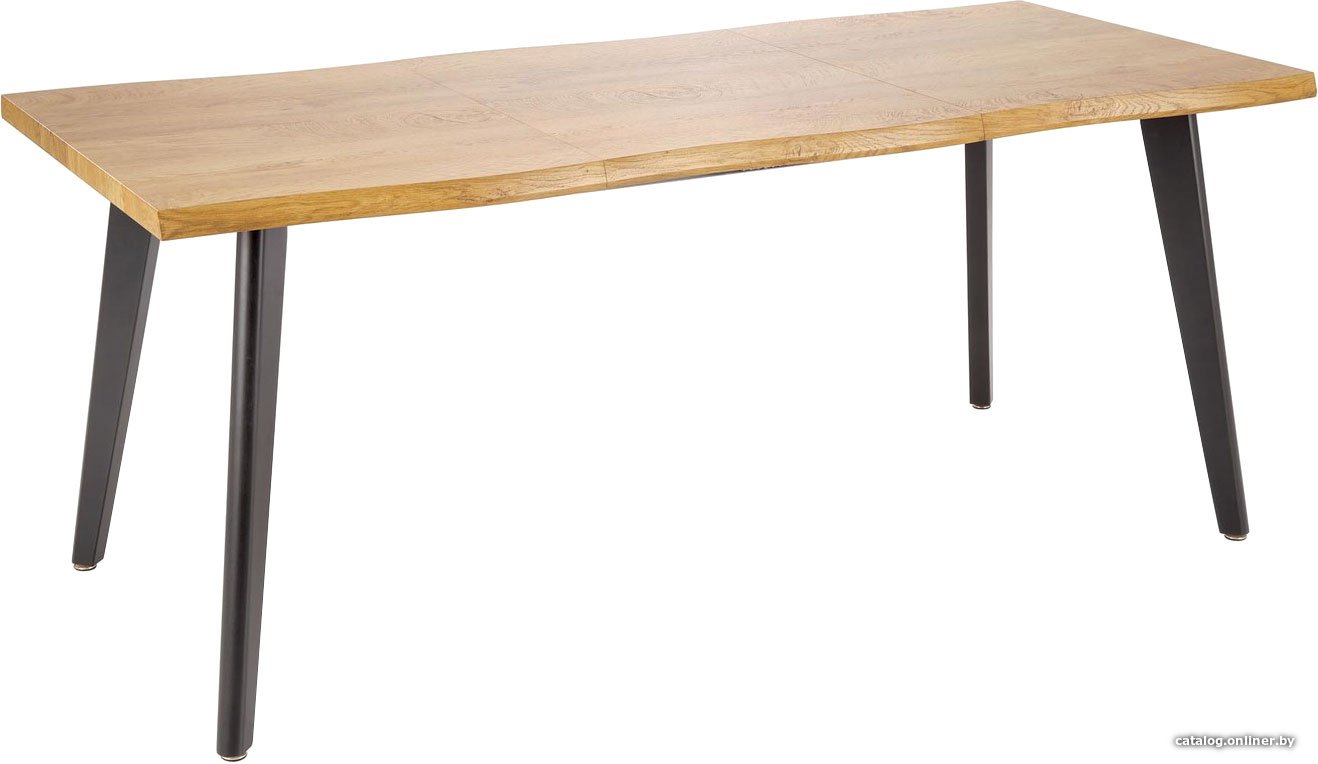 Кухонный стол Halmar Dickson 2 150-210/90x75 (натуральный/черный)