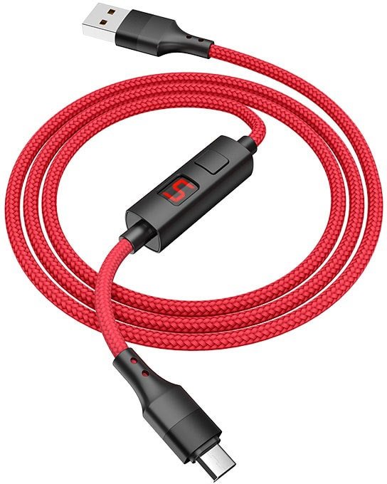 

Кабель Hoco S13 microUSB (красный)