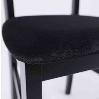 Стул DREWMIX Leo 1 (черный велюр 29B/черный/белый)