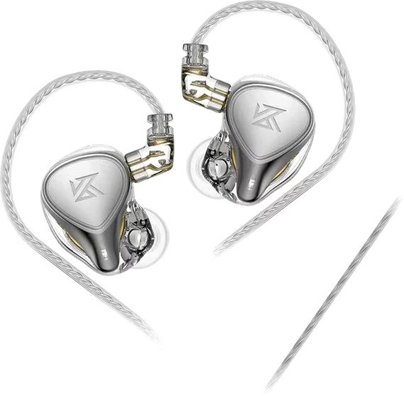 

Наушники KZ Acoustics ZEX Pro (без микрофона, серебристый)