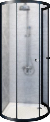 Душевой уголок Radomir Стронг 1-09-6-0-0-1821 180х110см (черный/стекло матовое)