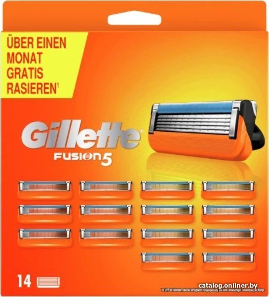 Сменные кассеты для бритья Gillette Fusion5 (14 шт)
