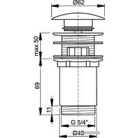 Донный клапан Alcaplast A392