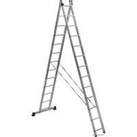 Лестница-стремянка Алюмет двухсекционная универсальная 5213 2x13