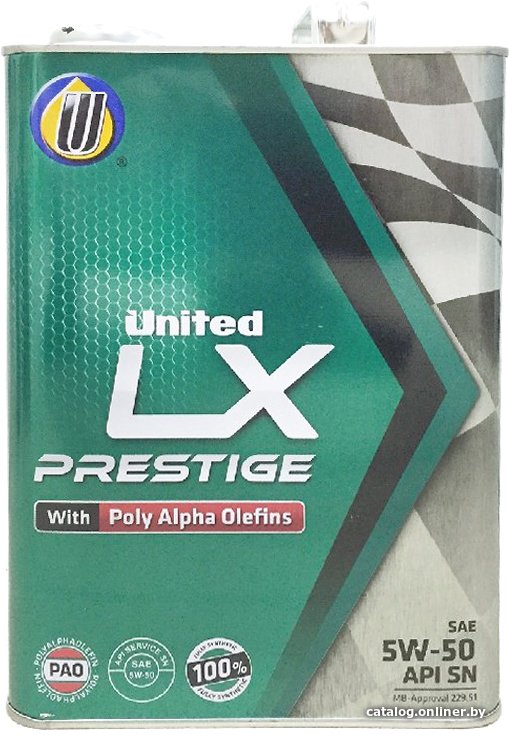 Моторное масло United Oil LX Prestige 5W-50 4л