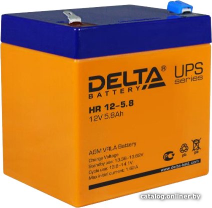 Аккумулятор для ИБП Delta HR 12-5.8 (12В/5.8 А·ч)