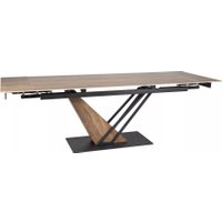 Кухонный стол Signal Genesis legno 180-240/90/75 (эффект дерева/дуб/черный)