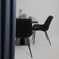 Кухонный стол Lepremo AV 2119 МДФ+керамика раздвижной 1200-1800x800 (серый матовый Larka Grey/черный)