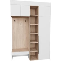 Стенка Рэйгрупп Рэй P245-B3-EBE В3 (дуб элисон/белый премиум)