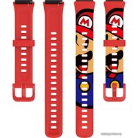 Ремешок Rumi силиконовый для Huawei Band 7 Super Mario