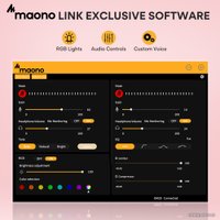 Проводной микрофон Maono DM30 (розовый)
