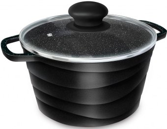 Кастрюля Нева металл посуда (НМП) Каменная Черный гранит 186615