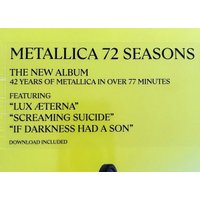  Виниловая пластинка Metallica - 72 Seasons (Limited Edition, желтый/черный винил) в Гомеле