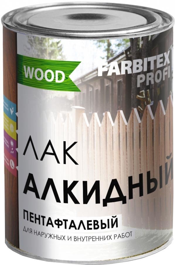 

Лак Farbitex Profi Wood Пентафталевый высокоглянцевый 0.9 л