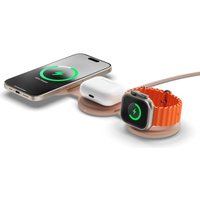 Беспроводное зарядное Satechi OntheGo 3-in-1 Charger ST-QTG31R (розовый)