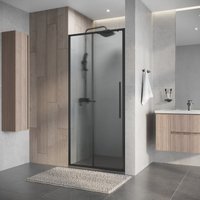 Душевая дверь Niagara Nova NG-34-L10CHGR 100x195 (графит/шиншилла стекло)