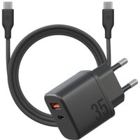 Сетевое зарядное Energea Bazic GoPort Velox Kit GaN35 (черный, USB Type-C 1.5 м)