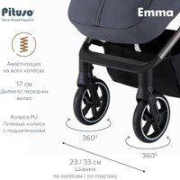 Детская коляска Pituso Emma ET6 (капучино)