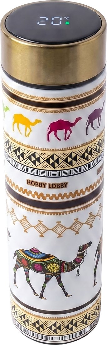 Термос Hobby Lobby HB-061 c дисплеем (500мл, белый)