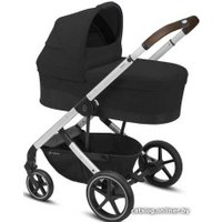 Коляска прогулочная «книга» Cybex Balios S Lux 2020 (серебристая рама, deep black)