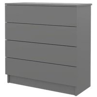 Комод Горизонт Нео 760 4 ящика (серый графит)