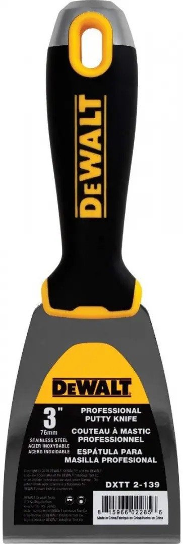

Шпатель DeWalt С прорезиненной рукояткой 2-139