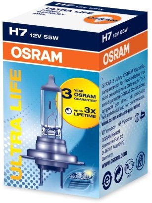 

Галогенная лампа Osram H7 Ultra Life 1шт [64210ULT]