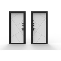 Металлическая дверь Guard Line графит/шагрень белая (86x205, правая) в Борисове