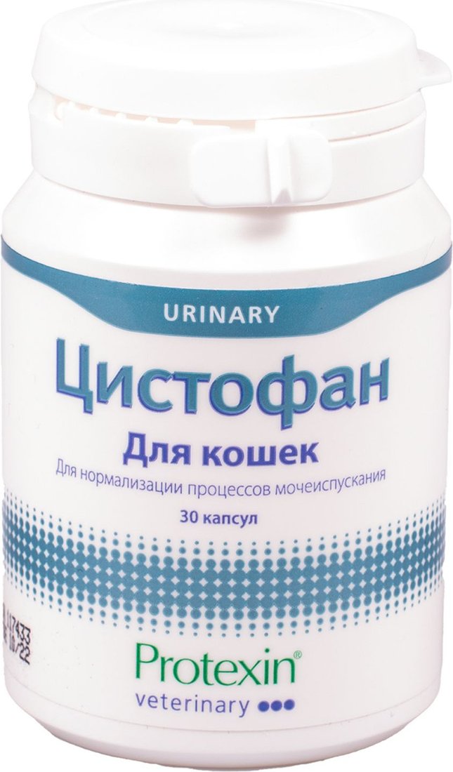 

Натуральный корм для собак Protexin Цистофан (30 капсул)