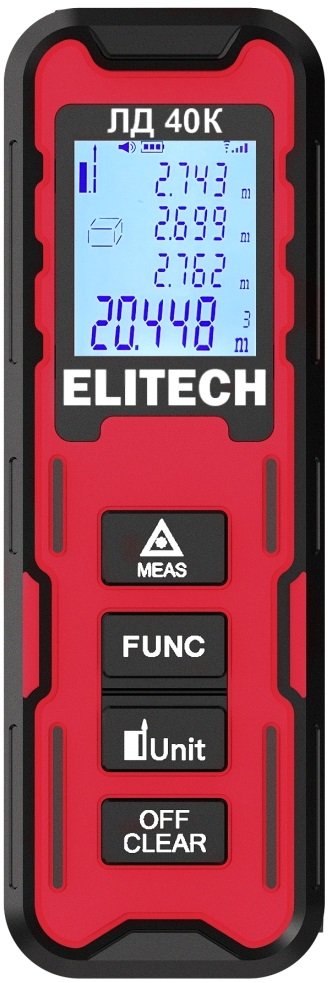 

Лазерный дальномер ELITECH ЛД 40К 209205