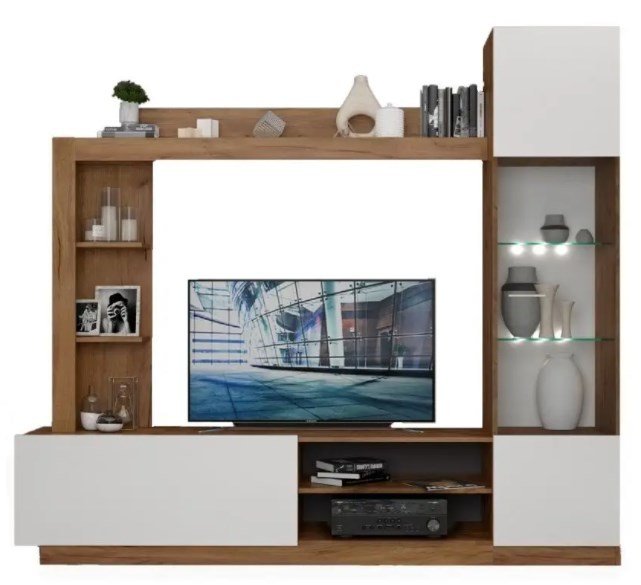 

Стенка Империал Флекс (дуб крафт-золотой/белый)