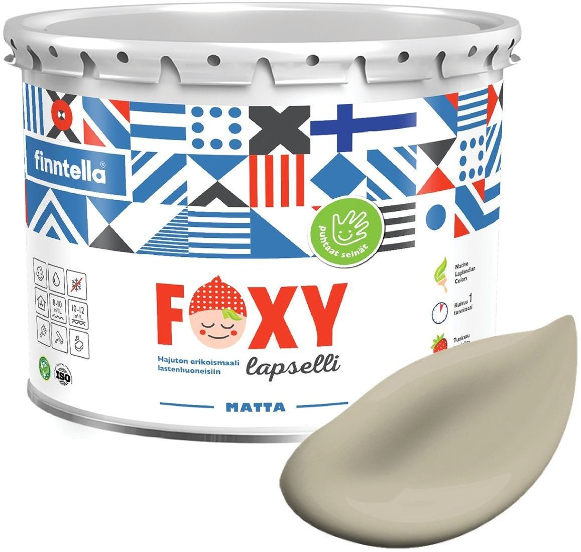 

Краска Finntella Foxy Lapselli Matte Maailma F-50-1-3-FL265 2.7 л (бежевый)