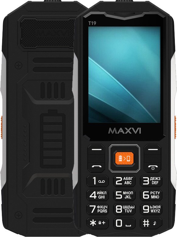Кнопочный телефон Maxvi T19 (черный)