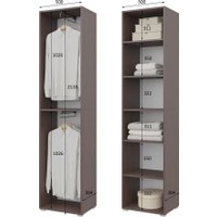 Шкаф распашной Горизонт Бонн 500 (венге)