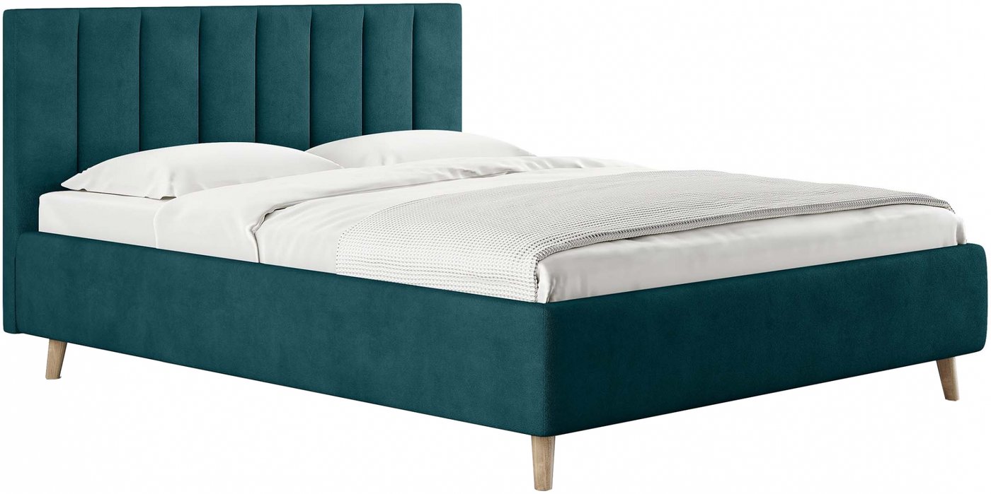 

Кровать Сонум Alma 160x200 (замша изумрудный)