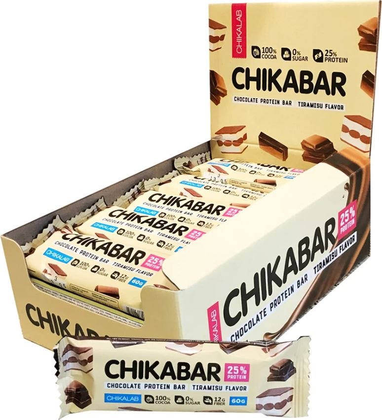 

Протеиновый батончик Chikalab Тирамису с молочной начинкой (60 г)
