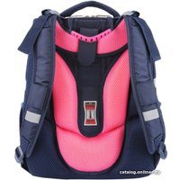 Школьный рюкзак Mike&Mar Бантик (темно-синий/белый горох/малиновый кант)