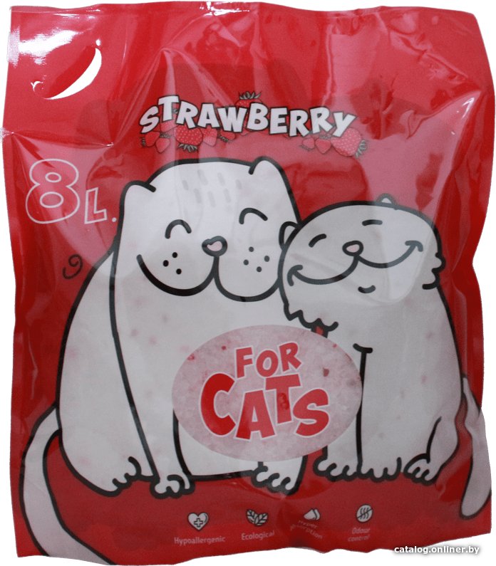 Наполнитель для туалета For Cats Strawberry 8 л