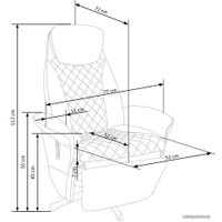 Реклайнер Halmar Camaro (черный/красный)