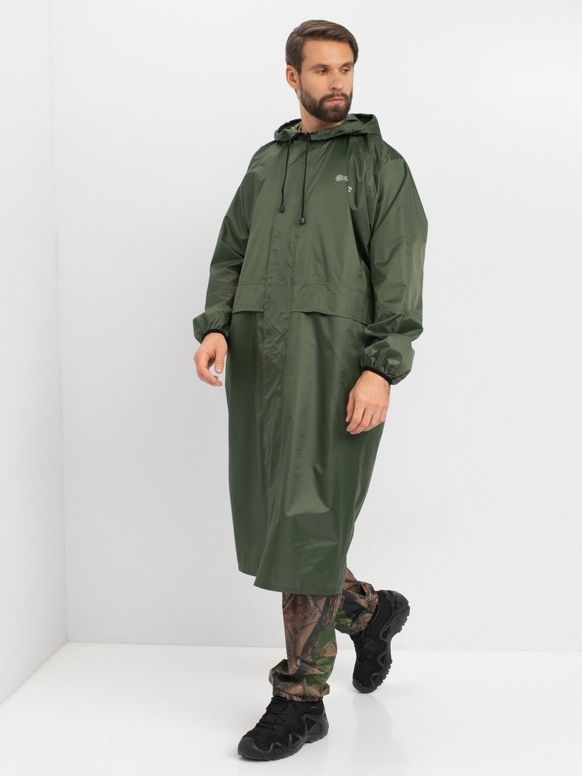 Плащ Huntsman ВВЗ 52-54/182 Таффета PVC (20000мм) цвет Зеленый