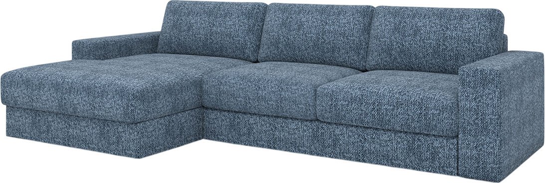 

Угловой диван Rivalli Дискавери с оттоманкой левая (Katrin azure)