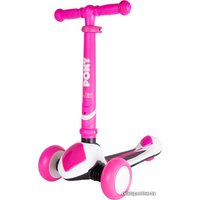 Трехколесный самокат Tech Team Pony 2022 (розовый/белый)