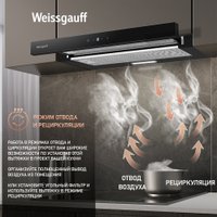Кухонная вытяжка Weissgauff TEL 600 TC BL