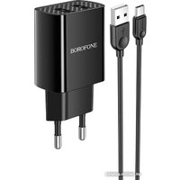 Сетевое зарядное Borofone BA53A USB Type-C (черный)